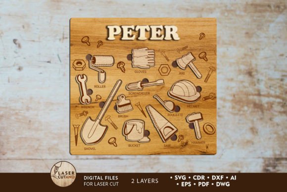 Download Custom Kids Puzzle, Laser Cut File - Kids puzzle Collection