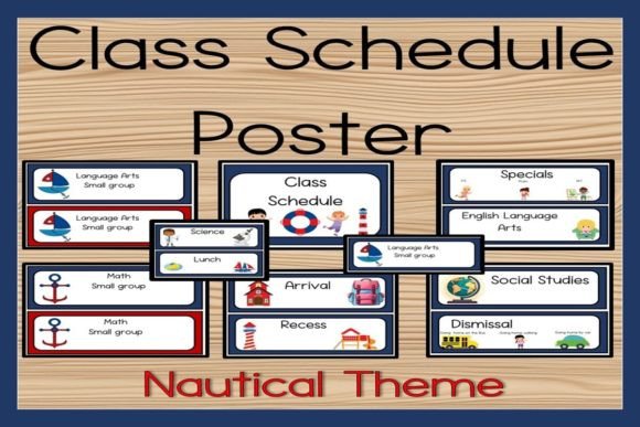 Download Class Schedule Nautical Theme - Nautical theme Collection