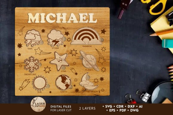 Download Custom Kids Puzzle, Laser Cut Template - Kids puzzle Collection