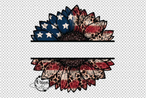 Download Patriotic Sunflower Monogram PNG Clipart - Sunflower monogram Collection