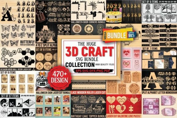 Download 3D Crafts Mega Bundle - Premium Resources