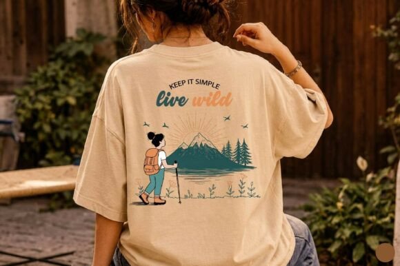 Download Keep It Simple Live Wild Hiking Girl SVG - Premium Resources
