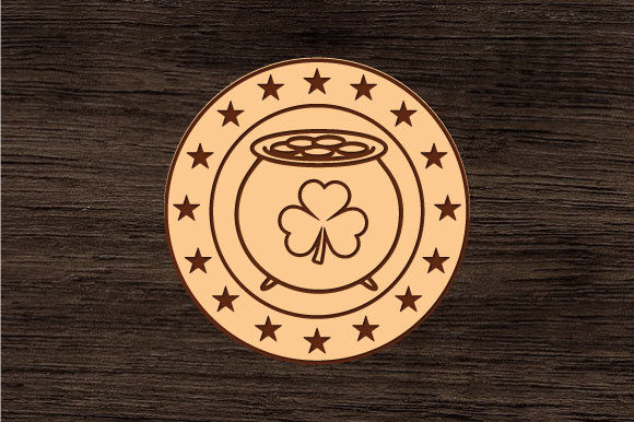 Download Lucky Coin Laser Cut Files for Glowforge - Premium Resources
