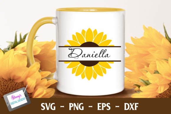 Download Sunflower Monogram | Sunflower SVG - Sunflower monogram Collection